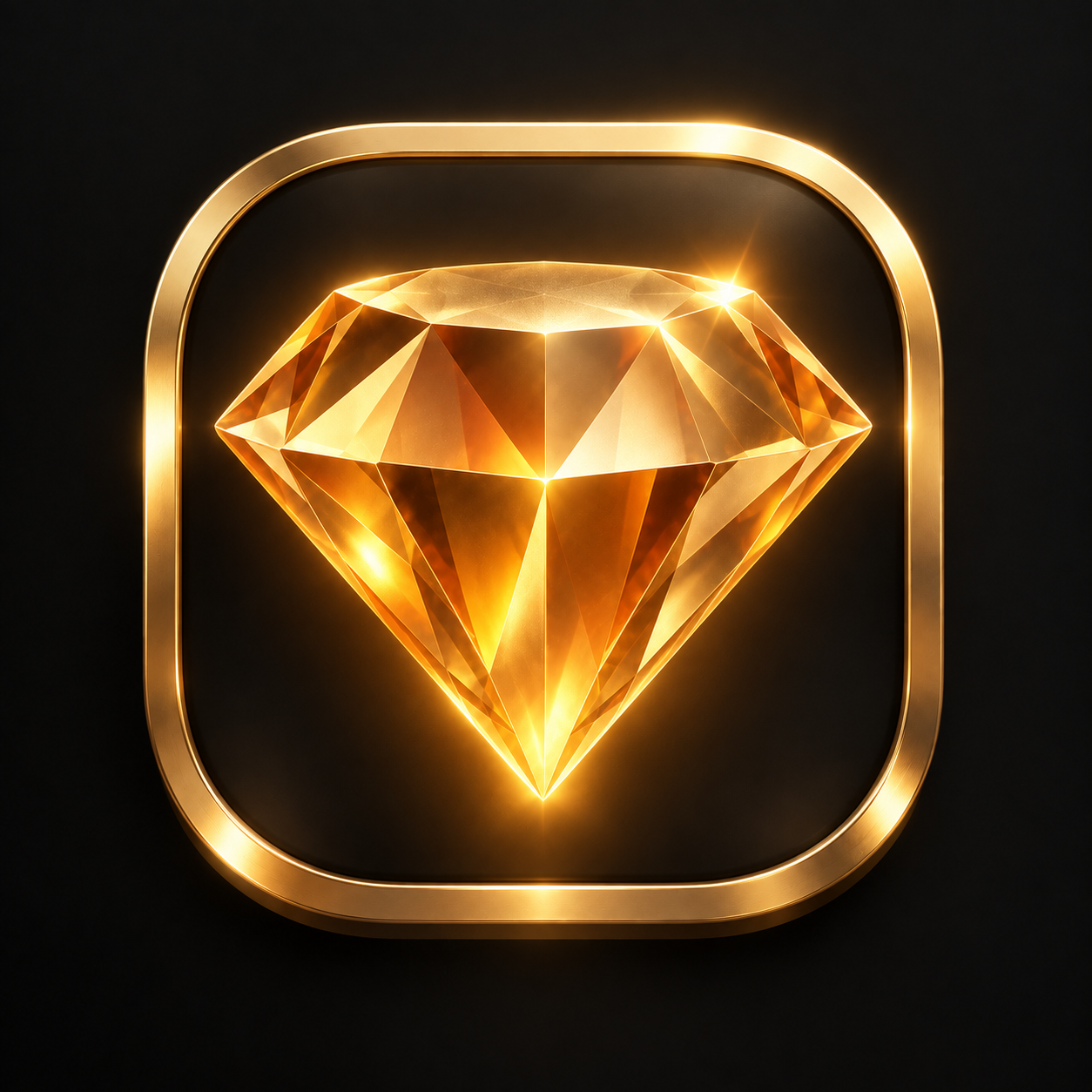 GPT Image 2.5 Continuous Edit: Translucent Amber Glass Icon
